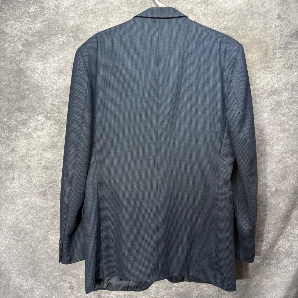 Vintage Burberry Prorsum Navy Blue Birdseye Blazer Suit Jacket Size 40 3 Button - Picture 3 of 15